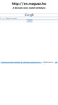 Mobile Screenshot of en.magusz.hu